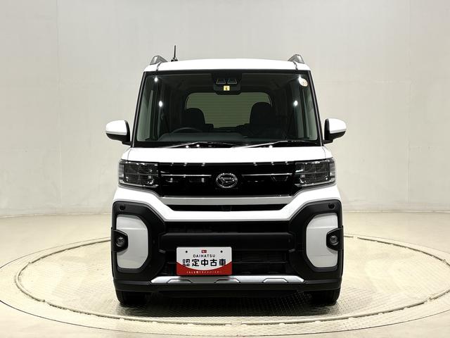 タントファンクロスターボ カーナビ バックカメラ付きLEDオートライト パワースライドドアウェルカムオープン機能 電動格納式ドアミラー 助手席ロングスライド 助手席イージークローザー セキュリティアラーム キーフリーシステム(広島県)の中古車