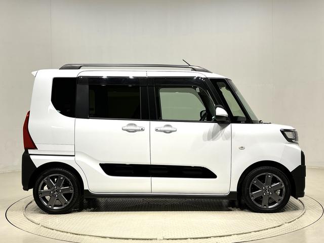 タントファンクロスターボ カーナビ バックカメラ付きLEDオートライト パワースライドドアウェルカムオープン機能 電動格納式ドアミラー 助手席ロングスライド 助手席イージークローザー セキュリティアラーム キーフリーシステム(広島県)の中古車