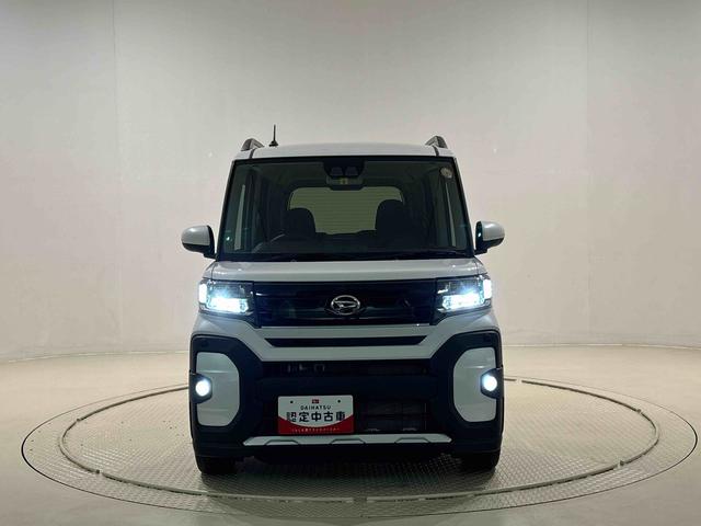 タントファンクロスターボ カーナビ バックカメラ付きLEDオートライト パワースライドドアウェルカムオープン機能 電動格納式ドアミラー 助手席ロングスライド 助手席イージークローザー セキュリティアラーム キーフリーシステム(広島県)の中古車