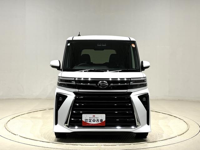 タントカスタムＲＳ　バックモニター　電動パーキングブレーキＬＥＤヘッドライト・フォグランプ　後席両側パワースライドドア　運転席・助手席シートヒーター　オートライト　サイドエアバッグ　オートエアコン　キーフリーシステム　純正１５インチアルミホイール（広島県）の中古車