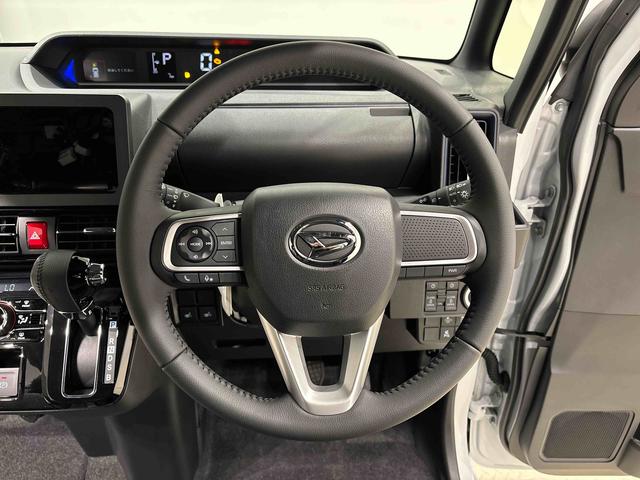 タントカスタムＲＳ　バックモニター　電動パーキングブレーキＬＥＤヘッドライト・フォグランプ　後席両側パワースライドドア　運転席・助手席シートヒーター　オートライト　サイドエアバッグ　オートエアコン　キーフリーシステム　純正１５インチアルミホイール（広島県）の中古車