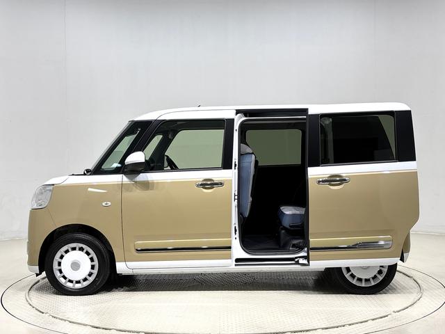 ムーヴキャンバスストライプスＧＲ７年式／メーカー保証（保証継承付）／延長保証追加／ＬＥＤオートライト・フォグランプ／電動パーキングブレーキ／プッシュボタンスタート／バックカメラ（広島県）の中古車