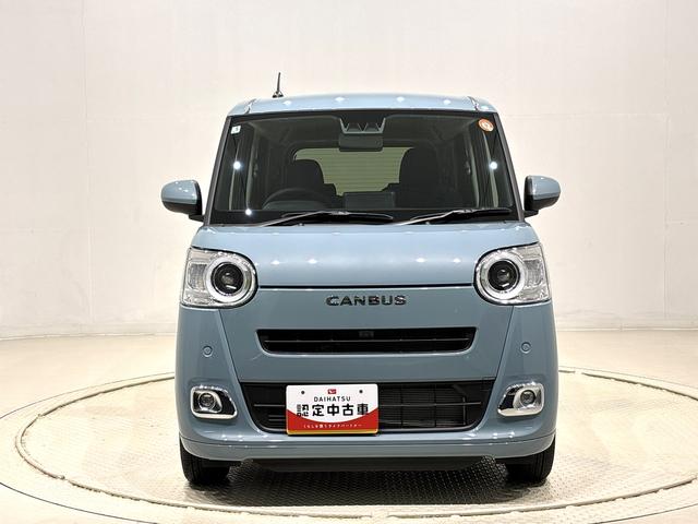 ムーヴキャンバスセオリーＧＬＥＤオートライト・フォグランプ　電動パーキングブレーキ　プッシュボタンスタート　セキュリティアラーム　バックカメラ　両側パワースライドドアウエルカムオープン機能　オート電動格納式ドアミラー（広島県）の中古車