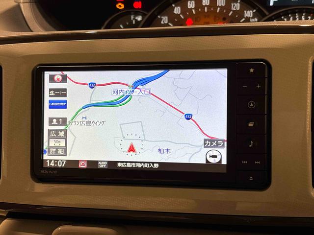 ムーヴキャンバスＧメイクアップＶＳ　ＳＡIII　ナビ　ドラレコ　ＥＴＣＬＥＤヘッドランプ・フォグランプ　置き楽ボックス　オートライト　プッシュボタンスタート　セキュリティアラーム　パノラマモニター対応カメラ　両側パワースライドドア（広島県）の中古車