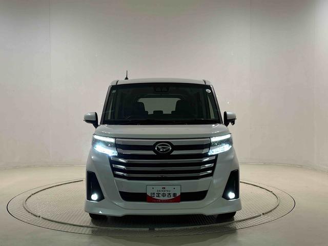 トールカスタムＧＬＥＤヘッドランプ・フォグランプ　　１４インチアルミホイール　オートライト　プッシュボタンスタート　クルーズコントロール　　コーナーセンサー　パワースライドドア　キーフリーシステム（広島県）の中古車