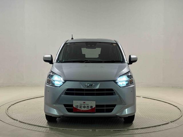 ミライースX リミテッドSAIIILEDヘッドランプ セキュリティアラーム コーナーセンサー 14インチフルホイールキャップ キーレスエントリー 電動格納式ドアミラー ショツピングフック マニュアルエアコン(広島県)の中古車