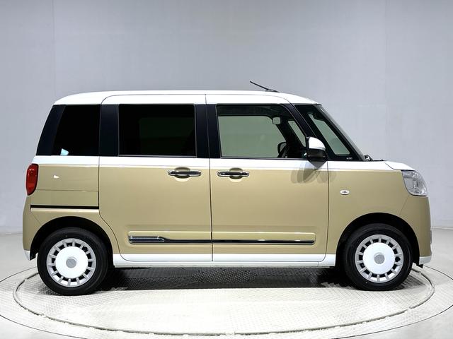 ムーヴキャンバスストライプスG キーフリーシステム ステアリングスイッチLEDオートライト・フォグランプ 電動パーキングブレーキ プッシュボタンスタート セキュリティアラーム バックカメラ 両側パワースライドドアウエルカムオープン機能 オート電動格納式ドアミラー(広島県)の中古車