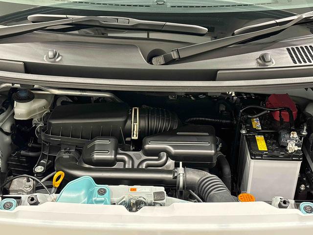 ムーヴキャンバスストライプスＧ　バックモニター対応　電動パーキングブレーキＬＥＤオートライト・フォグランプ　電動パーキングブレーキ　プッシュボタンスタート　セキュリティアラーム　バックカメラ　両側パワースライドドアウエルカムオープン機能　オート電動格納式ドアミラー（広島県）の中古車