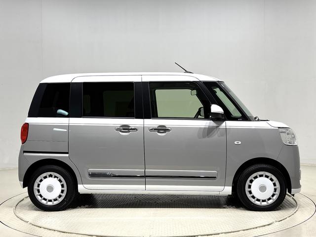 ムーヴキャンバスストライプスＧ　両側電動スライドドア　衝突回避支援システムＬＥＤオートライト・フォグランプ　電動パーキングブレーキ　プッシュボタンスタート　セキュリティアラーム　バックカメラ　両側パワースライドドアウエルカムオープン機能　オート電動格納式ドアミラー（広島県）の中古車