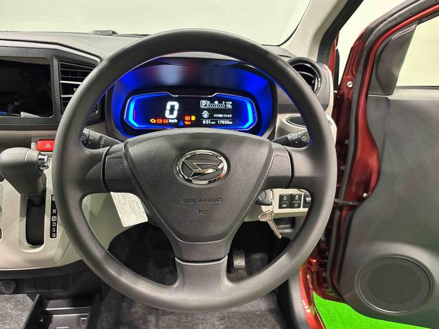 ミライースＸ　ＳＡIIIＬＥＤヘッドランプ　セキュリティアラーム　コーナーセンサー　１４インチフルホイールキャップ　キーレスエントリー　電動格納式ドアミラー　ショツピングフック　マニュアルエアコン（広島県）の中古車
