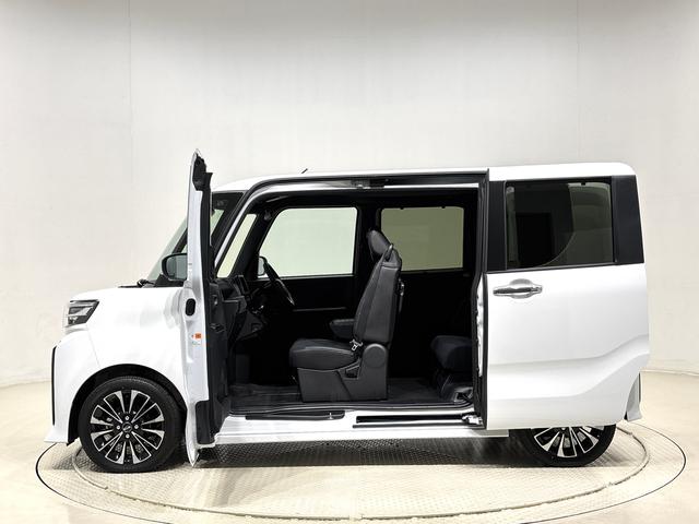 タントカスタムＲＳ　バックモニター対応　電動パーキングブレーキＬＥＤオートライト　パワースライドドアウェルカムオープン機能　オート電動格納式ドアミラー　助手席ロングスライド　助手席イージークローザー　アルミホイール　キーフリーシステム（広島県）の中古車