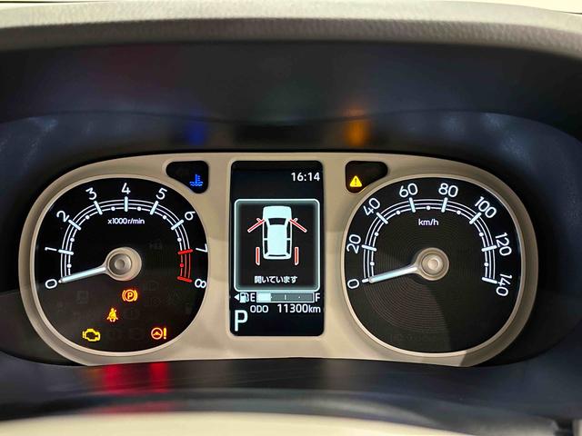 ムーヴキャンバスストライプスＧターボＬＥＤオートライト・フォグランプ　電動パーキングブレーキ　プッシュボタンスタート　セキュリティアラーム　バックカメラ　両側パワースライドドアウエルカムオープン機能　オート電動格納式ドアミラー（広島県）の中古車