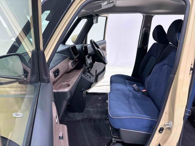 ムーヴキャンバスセオリーＧ　バックモニター対応　電動パーキングブレーキＬＥＤオートライト・フォグランプ　電動パーキングブレーキ　プッシュボタンスタート　セキュリティアラーム　バックカメラ　両側パワースライドドアウエルカムオープン機能　オート電動格納式ドアミラー（広島県）の中古車