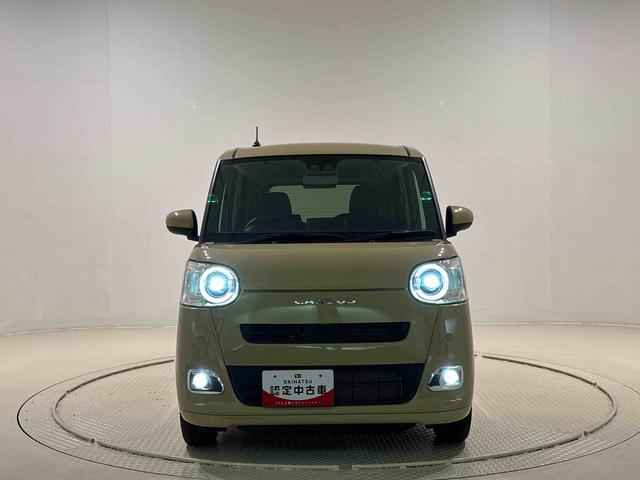 ムーヴキャンバスセオリーＧ　バックモニター対応　電動パーキングブレーキＬＥＤオートライト・フォグランプ　電動パーキングブレーキ　プッシュボタンスタート　セキュリティアラーム　バックカメラ　両側パワースライドドアウエルカムオープン機能　オート電動格納式ドアミラー（広島県）の中古車