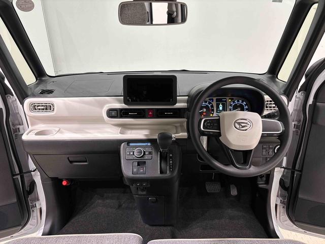 ムーヴキャンバスストライプスＧ　バックモニター対応　電動パーキングブレーキＬＥＤオートライト・フォグランプ　電動パーキングブレーキ　プッシュボタンスタート　セキュリティアラーム　バックカメラ　両側パワースライドドアウエルカムオープン機能　オート電動格納式ドアミラー（広島県）の中古車