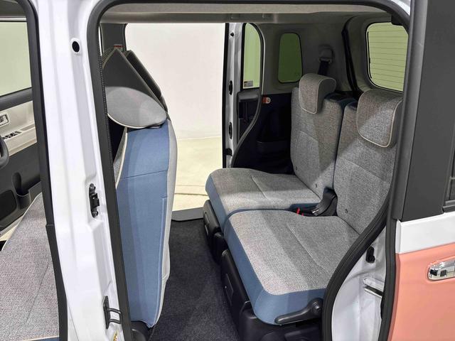 ムーヴキャンバスストライプスＧ　バックモニター対応　電動パーキングブレーキＬＥＤオートライト・フォグランプ　電動パーキングブレーキ　プッシュボタンスタート　セキュリティアラーム　バックカメラ　両側パワースライドドアウエルカムオープン機能　オート電動格納式ドアミラー（広島県）の中古車