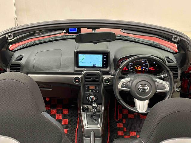 コペンエクスプレイナビ バックカメラ ドラレコ ETC 電動開閉式ルーフ LEDヘッドランプ フォグランプ 16インチタイヤ&アルミホイール プッシュボタンスタート セキュリティアラーム(広島県)の中古車