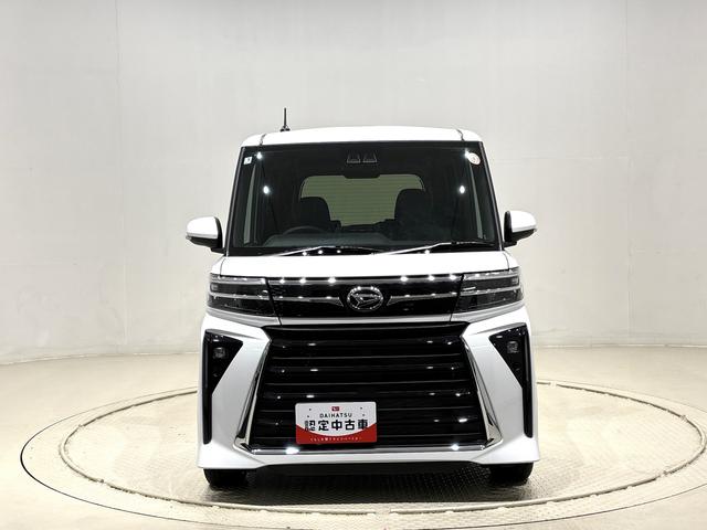 タントカスタムＲＳＬＥＤオートライト　パワースライドドアウェルカムオープン機能　電動パーキングブレーキ　運転席助手席シートヒーター　アルミホイール　キーフリーシステム　　オート電動格納式ドアミラー（広島県）の中古車