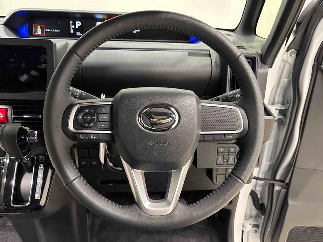 タントカスタムＲＳＬＥＤオートライト　パワースライドドアウェルカムオープン機能　電動パーキングブレーキ　運転席助手席シートヒーター　アルミホイール　キーフリーシステム　　オート電動格納式ドアミラー（広島県）の中古車