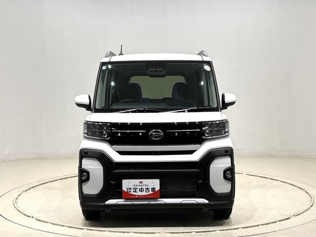 タントファンクロス　バックモニター対応　電動パーキングブレーキＬＥＤオートライト　パワースライドドアウェルカムオープン機能　電動格納式ドアミラー　助手席ロングスライド　助手席イージークローザー　　セキュリティアラーム　キーフリーシステム（広島県）の中古車