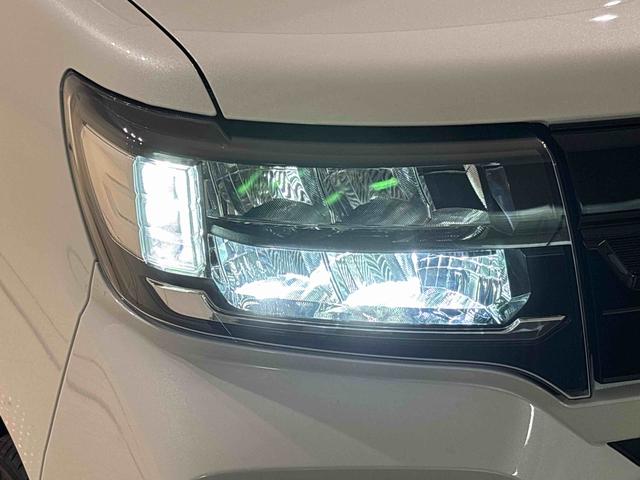 タントファンクロス　バックモニター対応　電動パーキングブレーキＬＥＤオートライト　パワースライドドアウェルカムオープン機能　電動格納式ドアミラー　助手席ロングスライド　助手席イージークローザー　　セキュリティアラーム　キーフリーシステム（広島県）の中古車