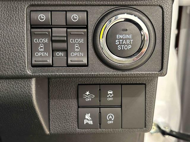 ムーヴキャンバスストライプスＧＬＥＤオートライト・フォグランプ　電動パーキングブレーキ　プッシュボタンスタート　セキュリティアラーム　バックカメラ　両側パワースライドドアウエルカムオープン機能　オート電動格納式ドアミラー（広島県）の中古車