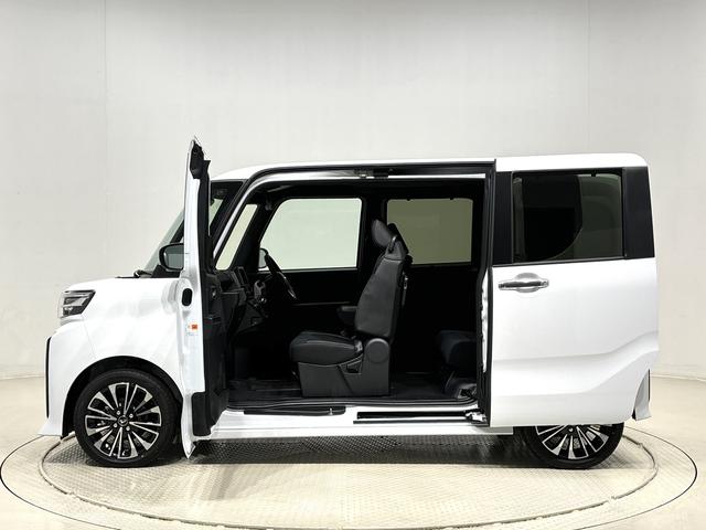 タントカスタムRSLEDオートライト パワースライドドアウェルカムオープン機能 電動パーキングブレーキ 運転席助手席シートヒーター アルミホイール キーフリーシステム オート電動格納式ドアミラー(広島県)の中古車