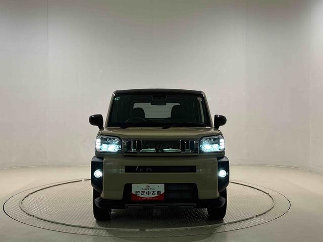 タフトＧターボ　ダーククロムベンチャースカイフィールトップ　クロムパック　メッキパック　シルバーアンダーガーニッシュ　インテリアアクセント　ＬＥＤオートハイビーム＆フォグランプ　電動パーキングブレーキ　バックカメラ　アルミホイール（広島県）の中古車