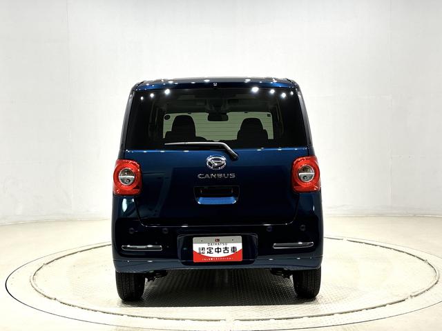 ムーヴキャンバスセオリーＧターボ　シートヒーター　バックモニター対応カメラＬＥＤオートライト・フォグランプ　電動パーキングブレーキ　プッシュボタンスタート　セキュリティアラーム　バックカメラ　両側パワースライドドアウエルカムオープン機能　オート電動格納式ドアミラー（広島県）の中古車