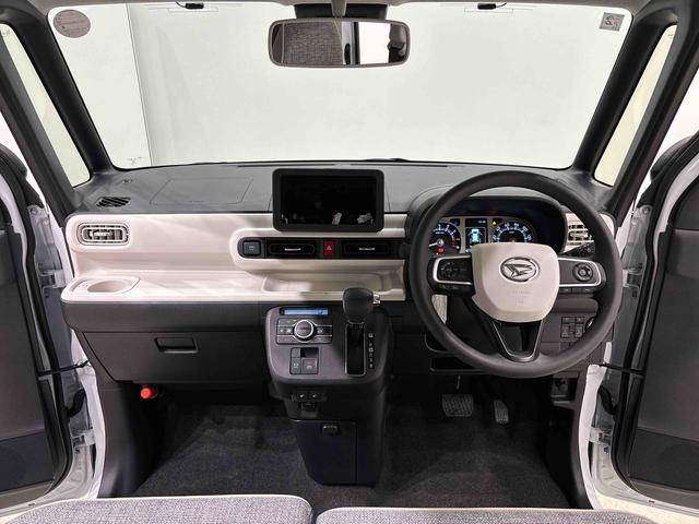 ムーヴキャンバスストライプスＧターボ　２トーンカラー　バックカメラ付ＬＥＤオートライト・フォグランプ　電動パーキングブレーキ　プッシュボタンスタート　セキュリティアラーム　バックカメラ　両側パワースライドドアウエルカムオープン機能　オート電動格納式ドアミラー（広島県）の中古車