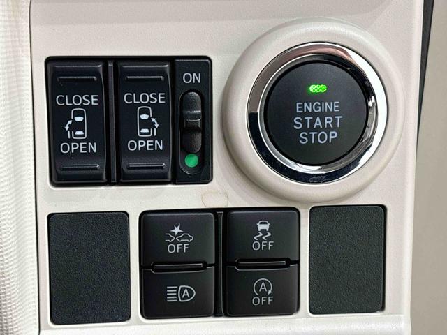 ムーヴキャンバスＧメイクアップリミテッド　ＳＡIII　ドライブレコーダーＬＥＤヘッドランプ・フォグランプ　置き楽ボックス　オートライト　プッシュボタンスタート　セキュリティアラーム　パノラマモニター対応カメラ　両側パワースライドドア（広島県）の中古車