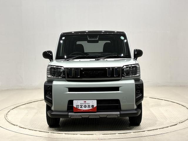 タフトG ダーククロムベンチャー4WD スカイフィールトップ ダークメッキパック シルバーアンダーガーニッシュ インテリアアクセント LEDオートライト&フォグランプ リヤヒーターダクト バックカメラ アルミホイール(広島県)の中古車