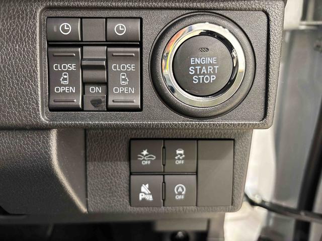 ムーヴキャンバスストライプスＧターボ　後席両側パワースライドドア　キーフリーバックモニター　ＬＥＤヘッドライト・フォグランプ　電動パーキングブレーキ　運転席・助手席シートヒーター　オートライト　サイドエアバッグ　セキュリティーアラーム　アイドリングストップ機能（広島県）の中古車