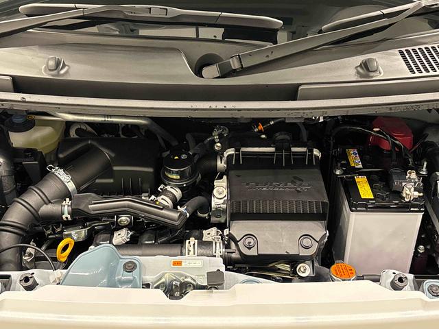 ムーヴキャンバスストライプスＧターボ　後席両側パワースライドドア　キーフリーバックモニター　ＬＥＤヘッドライト・フォグランプ　電動パーキングブレーキ　運転席・助手席シートヒーター　オートライト　サイドエアバッグ　セキュリティーアラーム　アイドリングストップ機能（広島県）の中古車