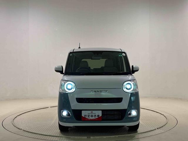 ムーヴキャンバスストライプスGターボLEDオートライト・フォグランプ 電動パーキングブレーキ プッシュボタンスタート セキュリティアラーム バックカメラ 両側パワースライドドアウエルカムオープン機能 オート電動格納式ドアミラー(広島県)の中古車