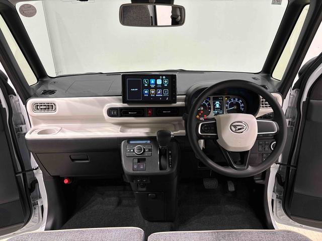 ムーヴキャンバスストライプスＧ　バックモニター　両側シートヒーターＬＥＤオートライト・フォグランプ　電動パーキングブレーキ　プッシュボタンスタート　セキュリティアラーム　バックカメラ　両側パワースライドドアウエルカムオープン機能　オート電動格納式ドアミラー（広島県）の中古車