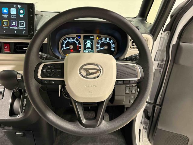 ムーヴキャンバスストライプスＧ　バックモニター　両側シートヒーターＬＥＤオートライト・フォグランプ　電動パーキングブレーキ　プッシュボタンスタート　セキュリティアラーム　バックカメラ　両側パワースライドドアウエルカムオープン機能　オート電動格納式ドアミラー（広島県）の中古車