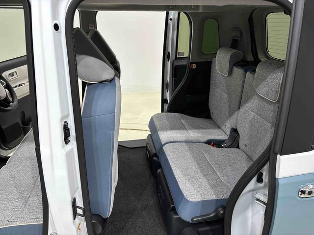 ムーヴキャンバスストライプスＧ　バックモニター　両側シートヒーターＬＥＤオートライト・フォグランプ　電動パーキングブレーキ　プッシュボタンスタート　セキュリティアラーム　バックカメラ　両側パワースライドドアウエルカムオープン機能　オート電動格納式ドアミラー（広島県）の中古車