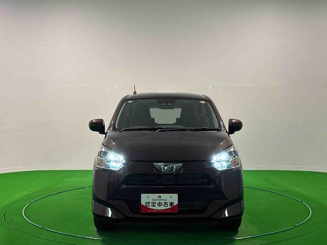 ミライースX SAIII LEDオートライト バックカメラ スマアシLEDヘッドランプ セキュリティアラーム コーナーセンサー 14インチフルホイールキャップ キーレスエントリー 電動格納式ドアミラー ショツピングフック マニュアルエアコン(広島県)の中古車