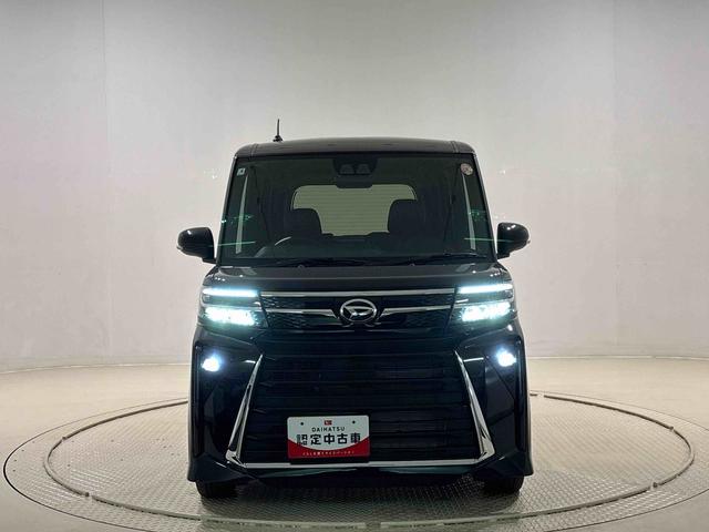 タントカスタムＸ　バックモニター　ＬＥＤヘッドライト・フォグランプ電動パーキングブレーキ　運転席・助手席シートヒーター　後席両側パワースライドドア　オートライト　サイドエアバッグ　セキュリティーアラーム　キーフリーシステム　純正アルミホイール（広島県）の中古車