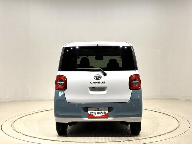 ムーヴキャンバスストライプスＧ　バックモニター対応カメラ　シートヒーターＬＥＤオートライト・フォグランプ　電動パーキングブレーキ　プッシュボタンスタート　セキュリティアラーム　バックカメラ　両側パワースライドドアウエルカムオープン機能　オート電動格納式ドアミラー（広島県）の中古車