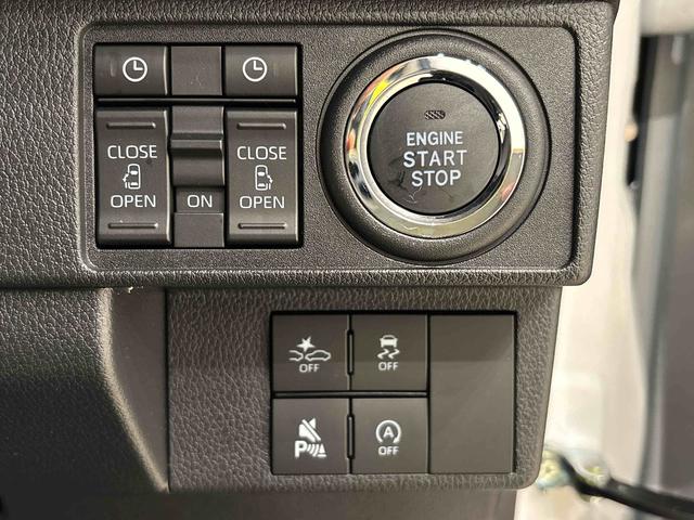 ムーヴキャンバスストライプスＧ　バックモニター対応カメラ　シートヒーターＬＥＤオートライト・フォグランプ　電動パーキングブレーキ　プッシュボタンスタート　セキュリティアラーム　バックカメラ　両側パワースライドドアウエルカムオープン機能　オート電動格納式ドアミラー（広島県）の中古車