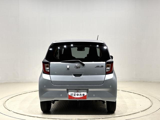 ミライースX SAIII バックカメラ LEDヘッドライト付電動格納式ドアミラー パワーウィンドウ リヤワイパー オートライト オートハイビーム 前後コーナーセンサー リヤスモークガラス キーレスエントリーシステム オーディオレス マニュアルエアコン(広島県)の中古車