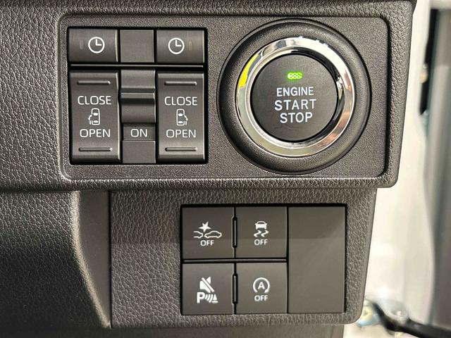 ムーヴキャンバスストライプスＧ　バックモニター対応カメラ　シートヒーターＬＥＤオートライト・フォグランプ　電動パーキングブレーキ　プッシュボタンスタート　セキュリティアラーム　バックカメラ　両側パワースライドドアウエルカムオープン機能　オート電動格納式ドアミラー（広島県）の中古車