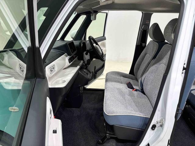 ムーヴキャンバスストライプスＧ　バックモニター対応カメラ　シートヒーターＬＥＤオートライト・フォグランプ　電動パーキングブレーキ　プッシュボタンスタート　セキュリティアラーム　バックカメラ　両側パワースライドドアウエルカムオープン機能　オート電動格納式ドアミラー（広島県）の中古車