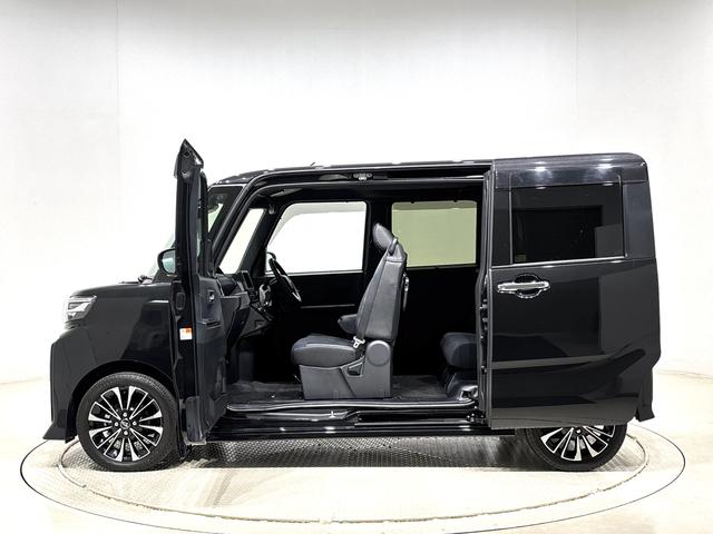 タントカスタムＲＳ　バックモニター対応カメラ　シートヒーターＬＥＤオートライト　パワースライドドアウェルカムオープン機能　電動パーキングブレーキ　運転席助手席シートヒーター　アルミホイール　キーフリーシステム　　オート電動格納式ドアミラー（広島県）の中古車