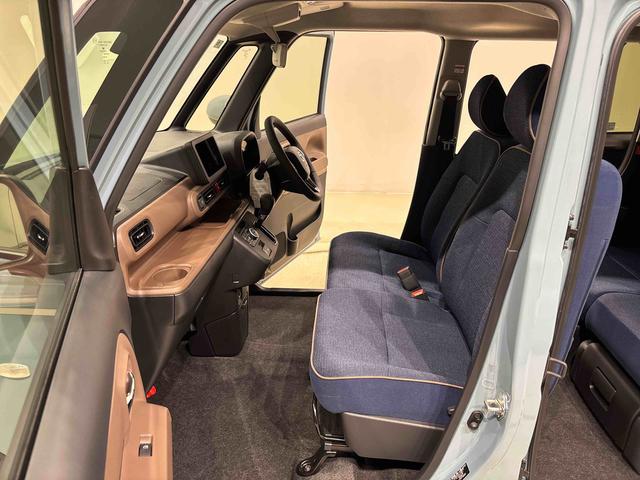 ムーヴキャンバスセオリーＧ　バックカメラ付き　前席シートヒーターＬＥＤオートライト・フォグランプ　電動パーキングブレーキ　プッシュボタンスタート　セキュリティアラーム　バックカメラ　両側パワースライドドアウエルカムオープン機能　オート電動格納式ドアミラー（広島県）の中古車