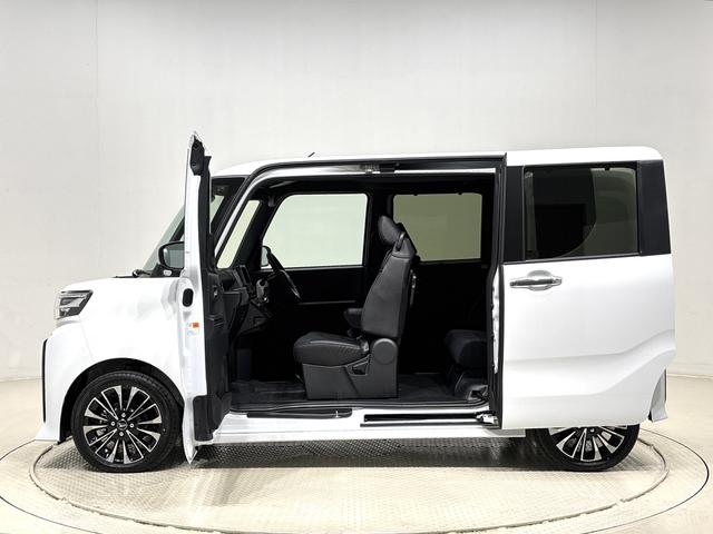 タントカスタムRS パノラマモニター対応カメラLEDオートライト パワースライドドアウェルカムオープン機能 電動パーキングブレーキ 運転席助手席シートヒーター アルミホイール キーフリーシステム オート電動格納式ドアミラー(広島県)の中古車