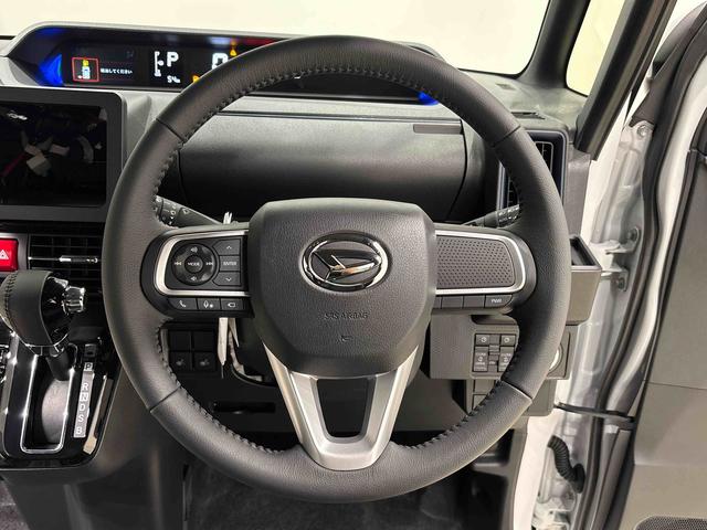 タントカスタムRS パノラマモニター対応カメラLEDオートライト パワースライドドアウェルカムオープン機能 電動パーキングブレーキ 運転席助手席シートヒーター アルミホイール キーフリーシステム オート電動格納式ドアミラー(広島県)の中古車