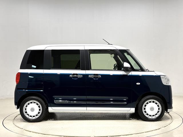 ムーヴキャンバスストライプスGターボ 両側電動スライドドア バックカメラ付オートホールド機能付き電動パーキングブレーキ SRSサイドエアバッグ 前席シートヒーター LEDヘッドライト LEDフォグランプ オートライト オートハイビーム オーディオ操作用ステアリングスイッチ(広島県)の中古車